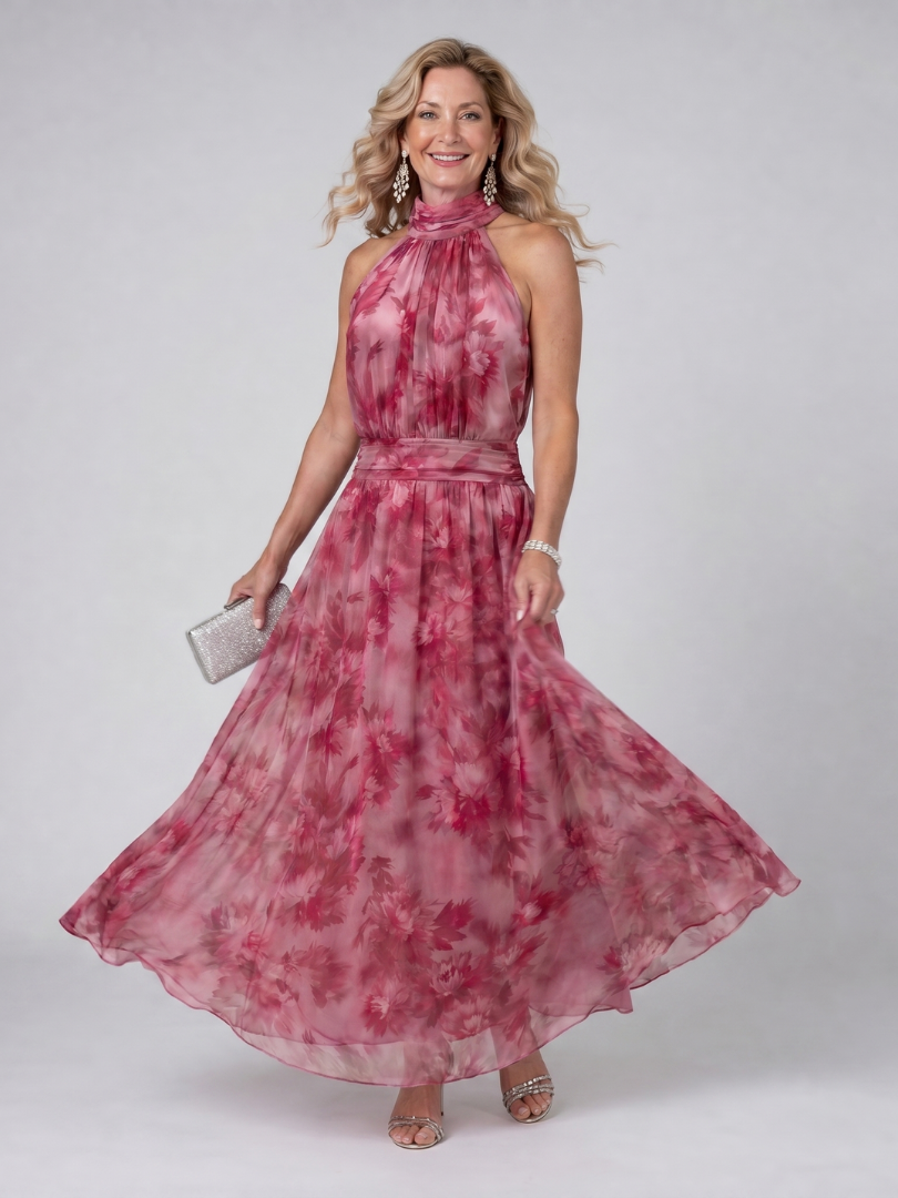 Avien | Vestido suave con cuello halter