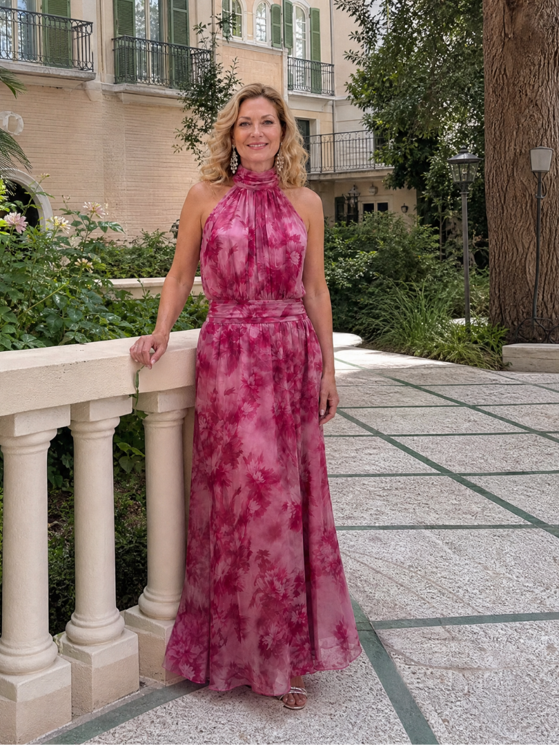 Avien | Vestido suave con cuello halter