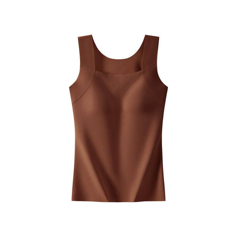 Camiseta con sujetador incorporado y soporte frontal