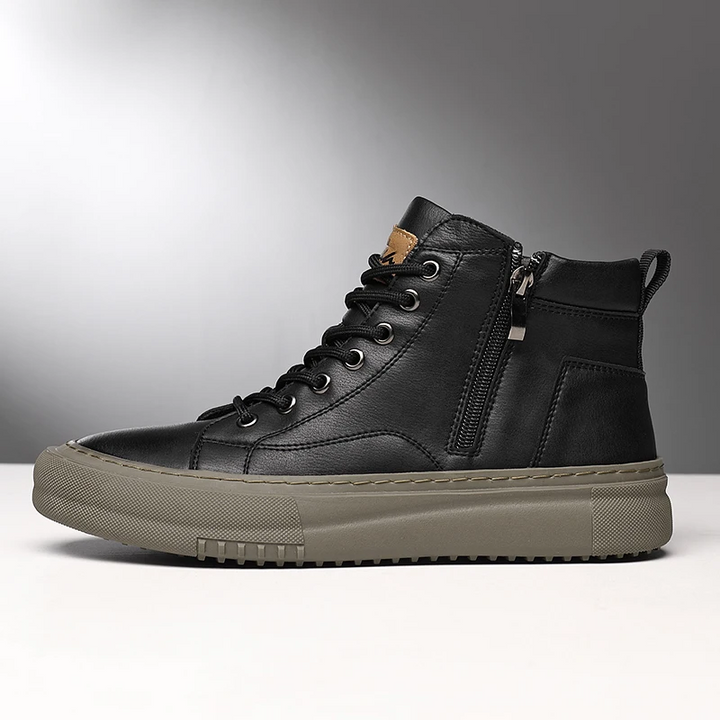 Miguel | Zapatillas altas de cuero sintético