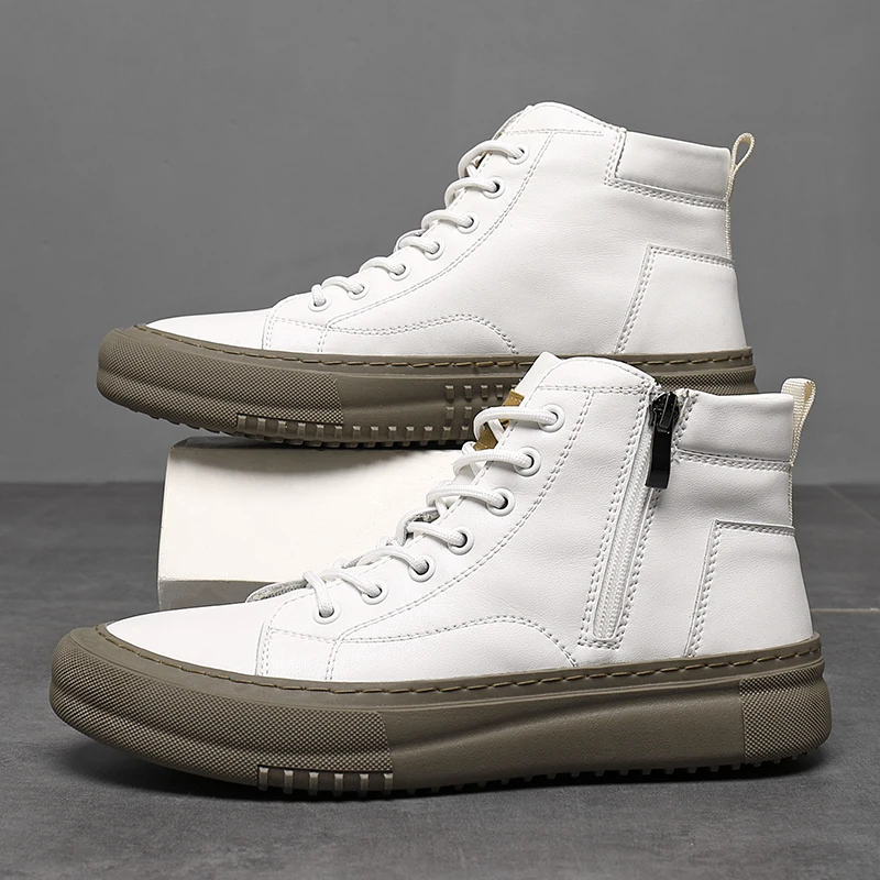 Miguel | Zapatillas altas de cuero sintético