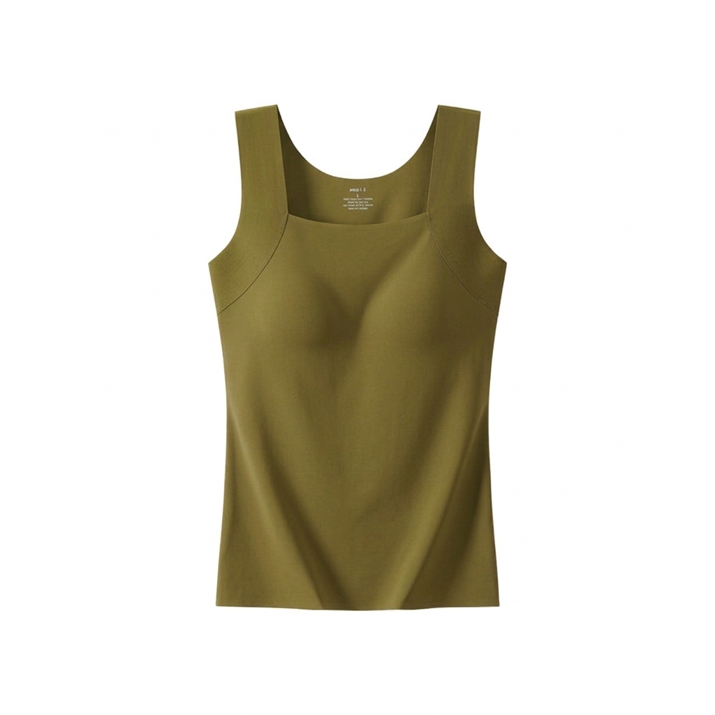 Camiseta con sujetador incorporado y soporte frontal