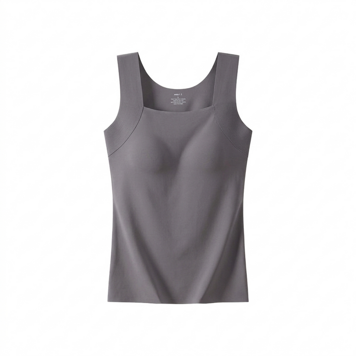 Camiseta con sujetador incorporado y soporte frontal