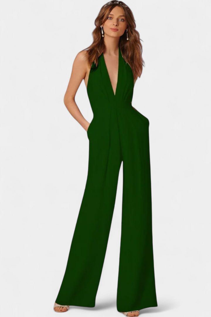 Lila Mono de Pierna Ancha con Elegancia Ligera