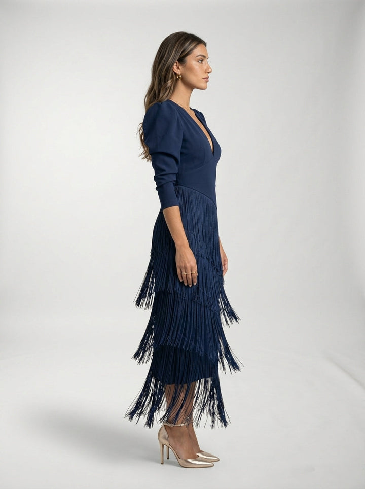 Vestido Flecos